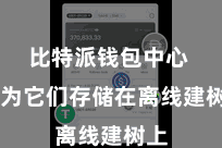比特派钱包中心  因为它们存储在离线建树上